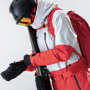 Veste de snowboard d'hiver respirante à capuche coupe-vent amovible imprimée pour homme, veste de ski imperméable et chaude - Product Image 4