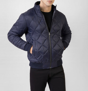 แจ็กเก็ตขนฟูสำหรับผู้ชายในฤดูหนาวพิมพ์ลาย3D พัฟปรับแต่งโลโก้ได้มีซิปปิดระบายอากาศกันลมกันน้ำ - Product Image 6