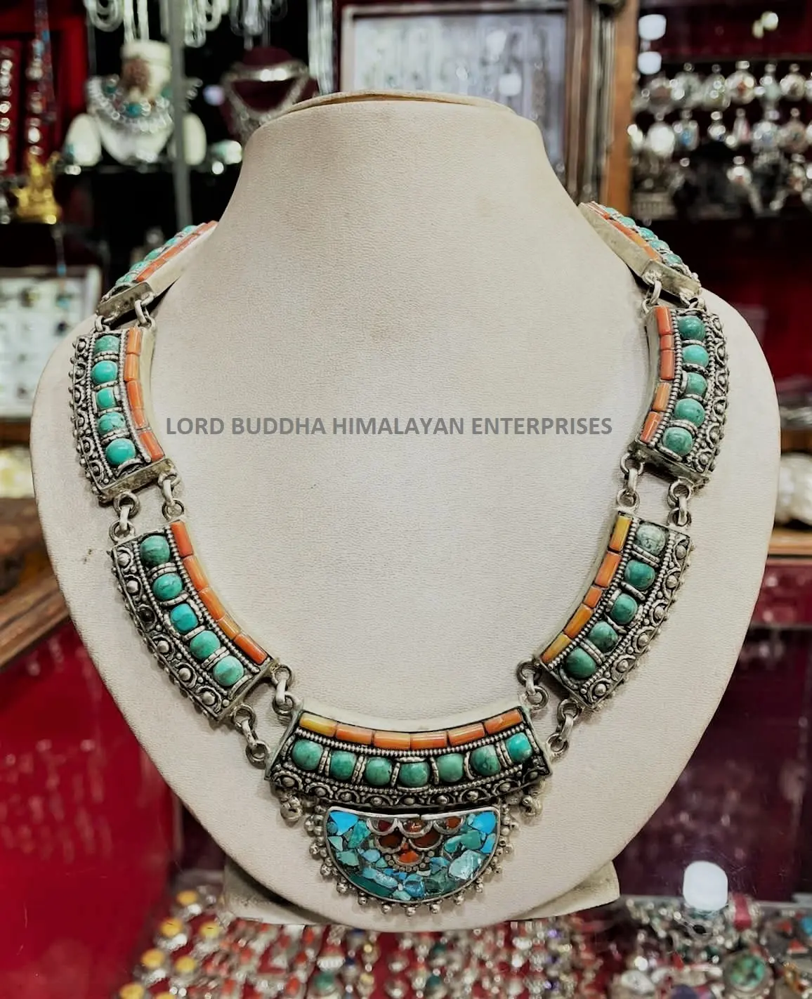 Grosir Perhiasan Kalung Perak Murni Trendi Kualitas Tinggi Buatan Nepal