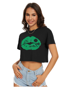 Hauts courts d'hiver pour femmes Blouse décontractée à manches courtes avec col rond T-shirt coupe ample en coton Polyester rayonne Spandex - Product Image 1