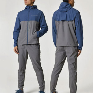 Conjunto Deportivo de Invierno para Hombre de Primera Calidad, con Capucha, Casual, Ecológico, de Nailon, Tela Suave y Elástica, Cómodo para Gimnasio y Entrenamiento - Product Image 1