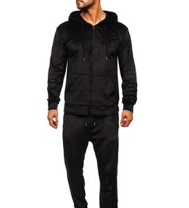 OEM al por mayor de los hombres cómodos Slim Fit impreso chándal conjunto de manga larga transpirable chándal patrón sólido para el invierno - Product Image 1