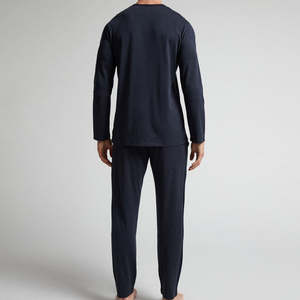 Organic Jersey <b>Mens</b> Sleepwear Long Sleeve <b>Shirt</b> and Pant Bamboo Cotton <b>Night</b> Suit Sustainable <b>Mens</b> Nightwear - Product Image 5