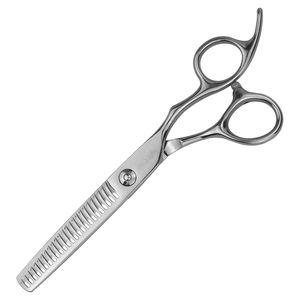 Ciseaux à effiler finition polonais allemand en acier inoxydable ciseaux à effiler avec peigne et étui en cuir PU - Product Image 1