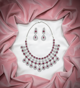 Conjunto de Collar y Aretes de Novia de Lujo para Mujer, Joyería Tradicional de Moda para Bodas y Fiestas, Calidad Premium para Venta al por Mayor - Product Image 2