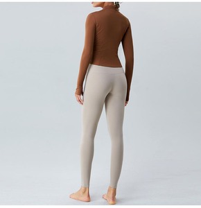 Wholesale Fitness Clothing Women Gym Clothes Kit Sweat Suit Butt Lift Pants Women Long <b>Sleeve</b> Zipper up Jacket jogging wear - Product Image 6