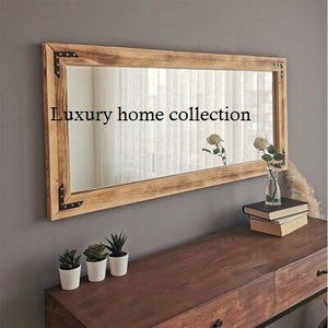 Marco de espejo de madera sostenible hecho con madera reciclada ecológica para una decoración de vida ecológica y atractivo rústico - Product Image 3