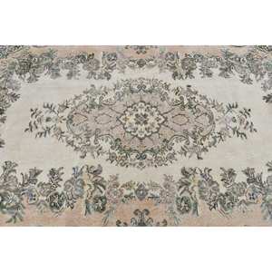 พรมขนแกะสีน้ำตาลสีเบจคลาสสิกขนาด5.4x8.9ฟุตงานประดิษฐ์สไตล์ตุรกีสี่เหลี่ยมพร้อมแผ่นยางรองหลังสำหรับห้องนั่งเล่นหรือห้องนอน - Product Image 5