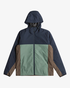 Chaqueta Cortavientos Impermeable y Transpirable para Hombre, Chaqueta de Lluvia con Bloques de Color, Talla Grande, Resistente al Viento para Uso en Exteriores - Product Image 1