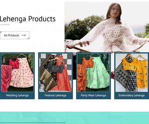 ชุดเดรสตาข่ายผ้าคอตตอนสไตล์ปากีสถานปักลายเคอร์ติสจาก lehenga - Product Image 4