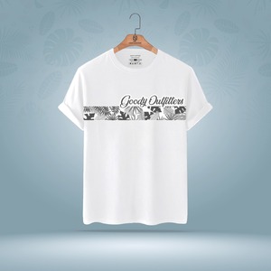 Camiseta de algodón peinado 100% de gran tamaño con estampado elegante para hombre, cómoda, informal, transpirable, de manga corta, de alta calidad, de talla grande - Product Image 1