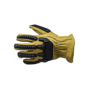 Guantes DE TRABAJO resistentes a los cortes antiimpacto personalizados 2024, los mejores guantes de cuero sintético con forro de goma Spandex de nailon, Uso protector - Product Image 2