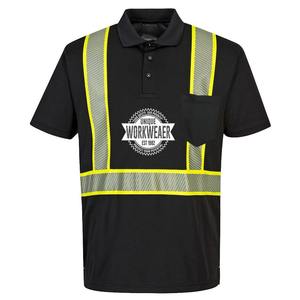 Camiseta Polo de Seguridad de Alta Visibilidad para Hombre, de Algodón, con Tiras Reflectantes, Diseño Transpirable para Trabajo al Aire Libre, Certificación AS/NZS CE - Product Image 5