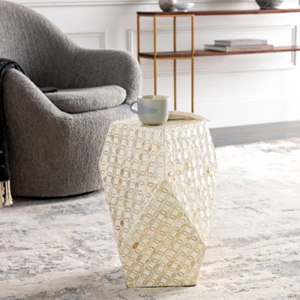 Mesa de Centro de Nácar de Diseño Único, Hecha a Mano, Ecológica, Duradera, Estilo Boho de Lujo, Muebles para Sala de Estar, Vietnam - Product Image 6