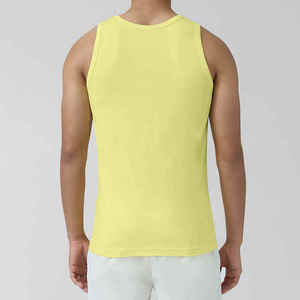 Custom Breathable Knitted Fitness Clothing Oversized Tank Top Sports Gym Cotton Plain Blank <b>Men</b> - Product Image 4