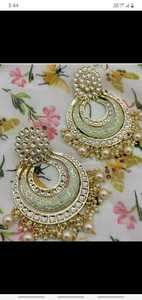 Women's Statement Drop Chandelier Earrings Gold Plated Crystal Rhinestone Bead Embellishment Geometric Design Durable Zinc Alloy - Product Image 3