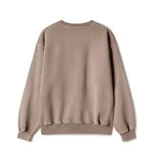 Sudadera de Felpa de Algodón Unisex Lisa al por Mayor, con Logotipo Personalizado Estampado, Sudadera Básica de Algodón Mezclado, Cuello Redondo Personalizado para Hombre - Product Image 2