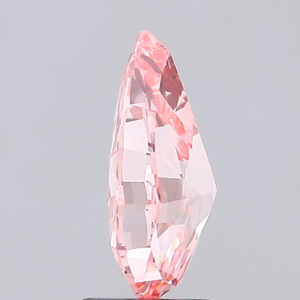 1.00ct ลูกแพร์เพชรแบบหลวมที่ได้รับการรับรอง IGI สำหรับเครื่องประดับที่กำหนดเองสีชมพูสดใส VS1ความชัดเจนของห้องปฏิบัติการ - Product Image 4