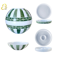 Service de vaisselle en mélamine motif plantes saisonnières pour la saison de football – Assiettes et bols pour fêtes sportives, traiteurs et restaurants – Style minimaliste