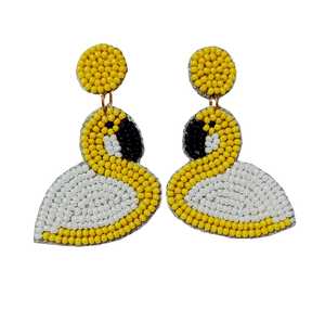 2025 nouveau blanc perlé étoile boucles d'oreilles goutte demoiselle d'honneur perles de rocaille en gros - Product Image 1