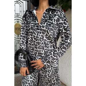 Conjunto de Terciopelo con Estampado Animal, Estilo Casual y Acogedor 9918 - Product Image 4