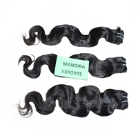 100% brut naturel vierge aucun traité chimique vendeur couleur noire crépus bodywave faisceaux temple indien extensions de cheveux humains