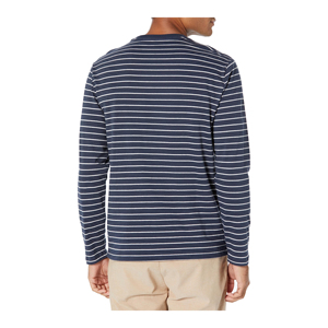 Camisetas de manga larga con cuello en V de algodón liso clásico al por mayor, polos para hombre de manga larga completa - Product Image 2