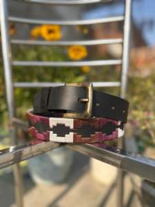 Handmade Vintage Argentinian Gaucho Style Casual Polo <b>Belt</b> for Men Women Brass Buckle Genuine Leather Customizable Custom - Product Image 3