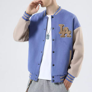 Elson Sports Manufacture Design Personnalisé Chenille Broderie Baseball Letterman Vestes Hommes Vintage Cuir Manches Varsity Veste - Product Image 4