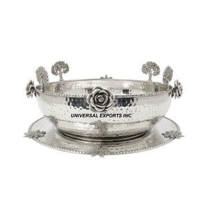 ชามช็อกโกแลตโลหะตกแต่งลายต้นปาล์ม สแตนเลสขัดเงา ดีไซน์ทันสมัยสุดฮิต - Product Image 3