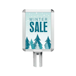 Señalización de poste de cola tipo manga de configuración gratuita de herramienta de productos estrella para estaciones de información de visitantes - Product Image 5