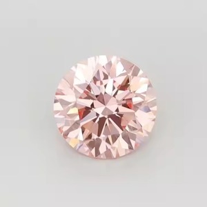 Laboratoire rond rose intense certifié IGI créé coussin Ascher coupe diamant fantaisie diamants en vrac fabricant de Surat Inde - Product Image 1