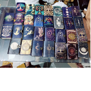Custom Made Printed Leather Journals with Celtic and Witch Craft Themes Ideal for Resale by Journal Stores - Product Image 1