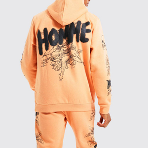 Survêtement imprimé pour hommes personnalisé de haute qualité 100% coton séchage rapide respirant conception hiver adultes survêtements imprimés - Product Image 4