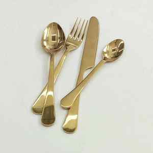 Twisted Design Premium <b>Stainless</b> <b>Steel</b> <b>Cutlery</b> Flatware Set Elegant Durable & Dishwasher Safe Mirrored <b>Steel</b> - Product Image 5