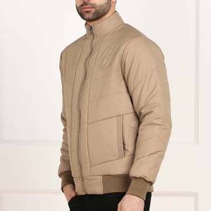 Chaqueta de bombardero para hombre de calidad superior Servicio OEM Personalizado Impermeable Recubierto Poliéster/Nylon Logotipo frontal Estilo de calle principal - Product Image 2