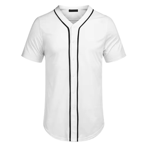 Vêtements de sport de baseball personnalisés avec logo brodé, imprimé par sublimation, tissu en maille respirant à séchage rapide, col rond, poches, boutons - Product Image 3