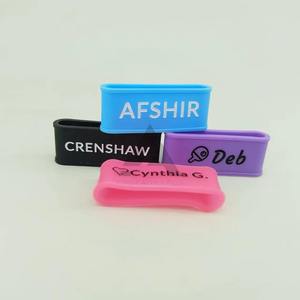 Bandes de poignée de raquette de pickleball en caoutchouc de silicone haute élasticité, durables, antidérapantes, couleurs personnalisées, bandes de poignée de raquette de pickleball - Product Image 2