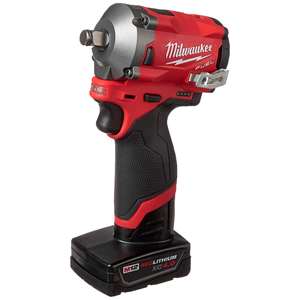 Kit de Llave de Impacto Compacta de 1/2 Pulgada de Grado Industrial y para Bricolaje con Batería de Litio y Motor sin Escobillas - Product Image 4