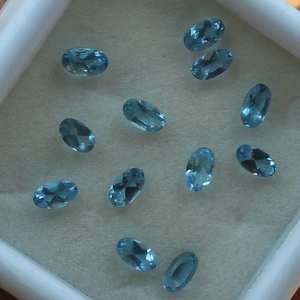 100% naturel pour topaze bleue suisse pierre en vrac à facettes décembre pierre de naissance guérison ovale fantaisie 3mm pour la fabrication de bijoux Options OEM - Product Image 3