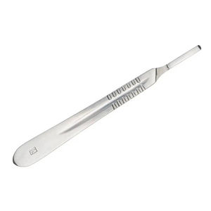 Poignée de scalpel n ° 4 de qualité médicale Source d'alimentation manuelle Incisions de précision Dissection des tissus Base des instruments chirurgicaux - Product Image 2