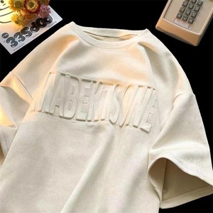 Wholesale 100% Cotton T-<b>Shirts</b> High Quality Embossed Fashion Solid-Color Printed Anti-pilling Fashionable affordable <b>mens</b> <b>shirts</b> - Product Image 6