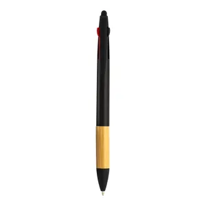 Penna in Bambù Personalizzata con Ricariche Multiple, Gadget Promozionale - Product Image 3