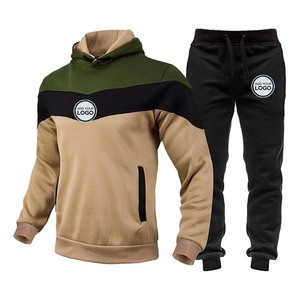 Conjunto Deportivo Informal de 2 Piezas con Capucha para Hombre, Conjunto de Jogger de Felpa con Logotipo de Doble Punto - Product Image 5