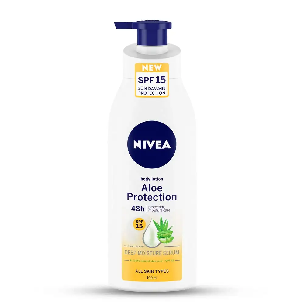 Nivea Aloe Protection Spf 15, Summer Body Lotions For Men And Women For All Skin At Very Good Price