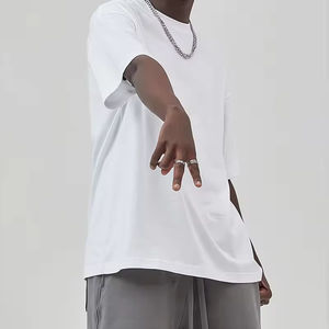 Surdimensionné 100% coton fait sur mesure hommes T-Shirt plaine Boxy décontracté hommes T-shirts hommes solides t-shirts - Product Image 3