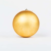 Boules de Noël en plastique doré pailleté, diamètre 30 cm, fabriquées à la machine, décorations pour arbre de Noël