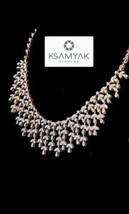 Collier en or blanc 14KT de luxe avec des diamants de laboratoire VVS-VS 48.31 CT EF pour les commandes de bijoux en gros auprès des détaillants et des grossistes - Product Image 3