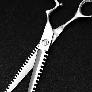Ciseaux professionnels japonais en acier inoxydable bon marché pour l'amincissement des cheveux Ciseaux de coiffeur de 6.0 pouces et poignée ergonomique - Product Image 3