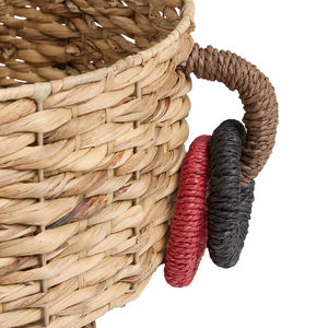 Hand Woven Natural Water Hyacinth Chain Handle <b>Basket</b> Best Selling Water Hyacinth <b>Basket</b> Weaving <b>Basket</b> Made in Vietnam - Product Image 4